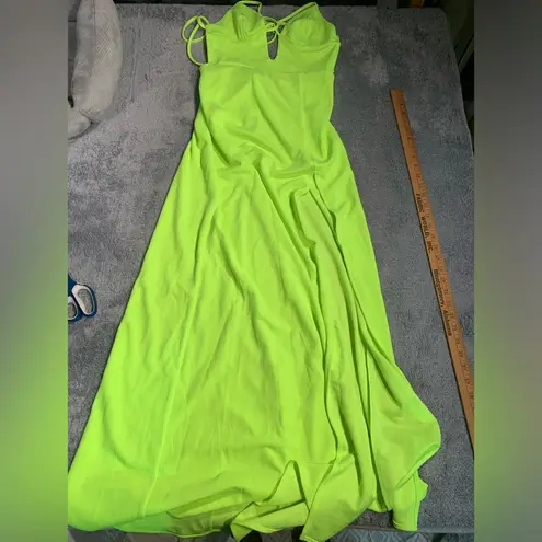 Showpo evils strappy maxi dress with low back green NWT 4