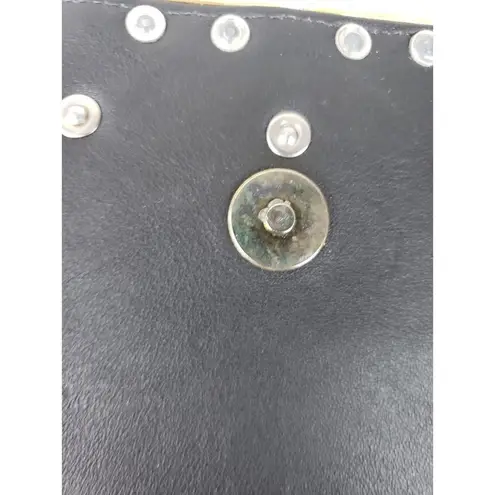 Jenny Tee Solid Black Embellished Shoulder Bag Women's Purse