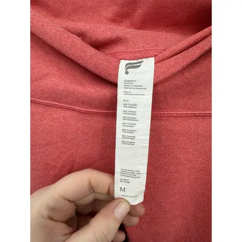 Fabletics  Legging Women Medium Pink High Waisted Heather Colorblock 7/8 Length thumbnail 6