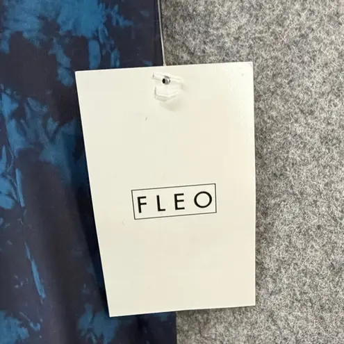 Fleo El Toro 25" Leggings Womens L Heather Navy Clouds High Rise Sporty Gym Yoga Blue Size L