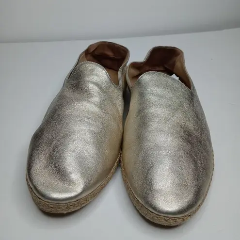Vince  gold slip on shoes size 9