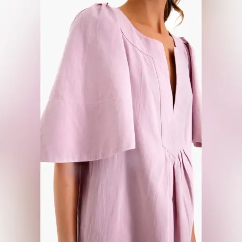 Tuckernuck Pomander Place Lilac Finley Flutter Sleeve Dress Pink Size XS