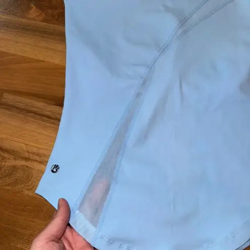 Buffbunny One Shoulder Top Athleisure Athletic Workout Tank Light Blue Small