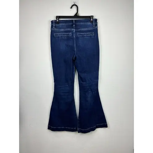 Vervet FLYING MONKEY DARK WASH JEANS WOMENS SIZE 28 HIGH RISE SUPER FLARE BELL BOTTOMS