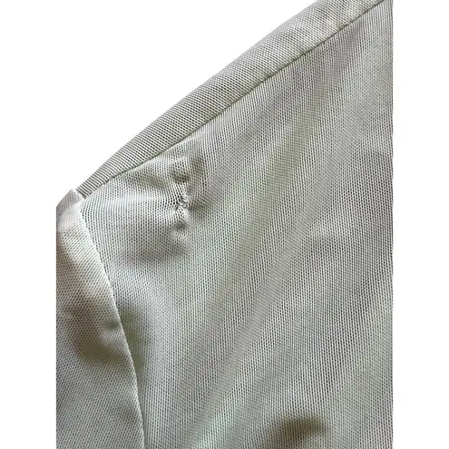 David Koma Long Sleeve Mesh Bodysuit in Mint UK 10 New Womens Long Sleeve Top Green Size 6