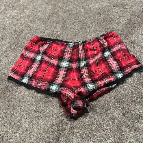 Victoria's Secret  Plaid Night Shirt Pajama Set SIZE L/M