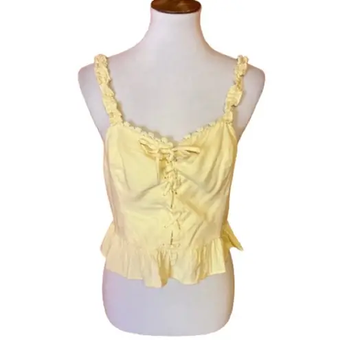 Urban Outfitters yellow feminine tank top