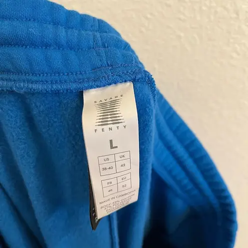 Savagexfenty NWOT Savage X Fenty Essential Oversized Cuffed Jogger Sweatpants Blue Large