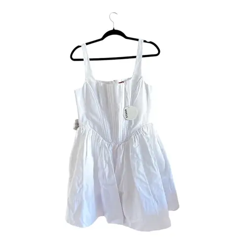 STAUD landscape Corset Fit Flare Mini Dress Size 12