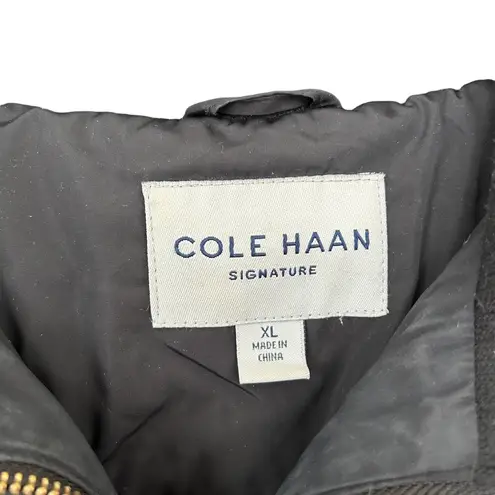 Cole Haan  Signature Black Down Filled Coat Sz XL