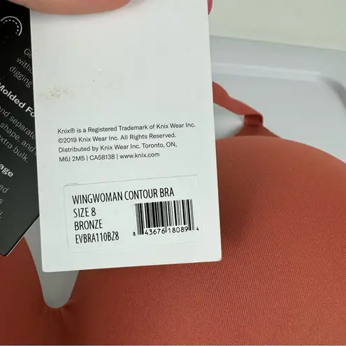NWT Knix Wingwoman Contour Bra Sz 8 Bronze Orange