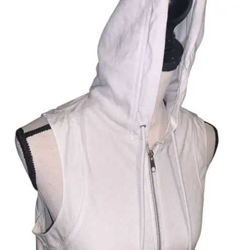 White Sleeveless Zip