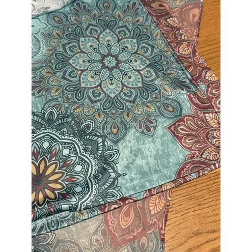 Indigo Soul Size XL Vibrant Blue Boho Tunic Top Tiered Embellished Hippie