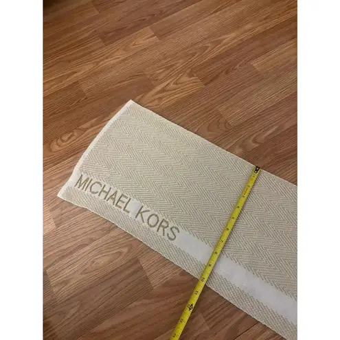 Michael Kors  Gold & White Scarf