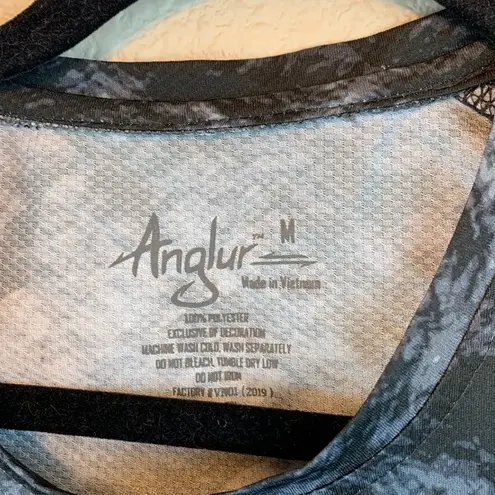 Anglur women’s fishing shirt sz M outdoor fishing hiking boating sports *flaw Gray Size M