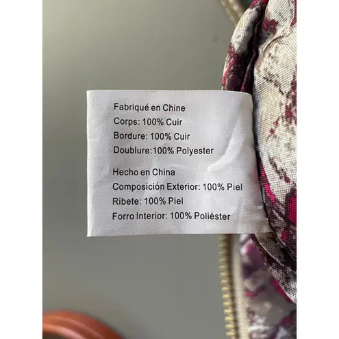 Elliott Lucca Pewter Bronze Woven Metallic Convertible Crossbody Purse