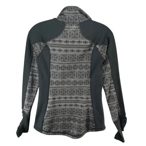 Calia Carrie Underwood Activewear Top Womens XS Gray Black 1/2 Zip Athletic Gym