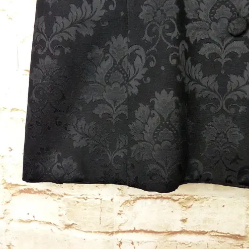 Helen Storey Real Classics London Waistcoat Women M Black Brocade Vest VTG Goth Size M