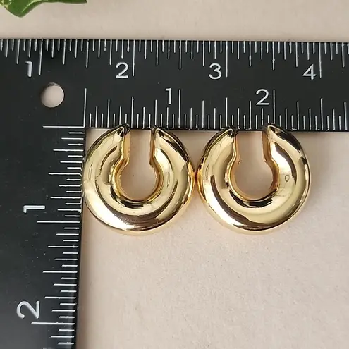 Chunky Gold Steel C Ear Cuff Non Piercing