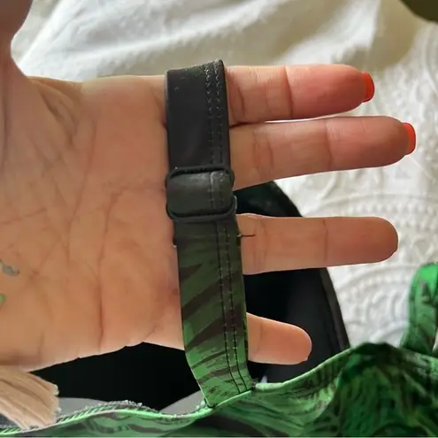 Cacique LANE BRYANT Plunge Underwire Swim Bikini Top breezy palm SIZE 46 DDD