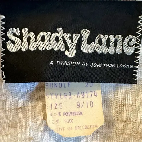 Vintage 60s 70s Shady Lane Sleeveless Cream Maxi Dress Spring Mod USA Size Small Pink