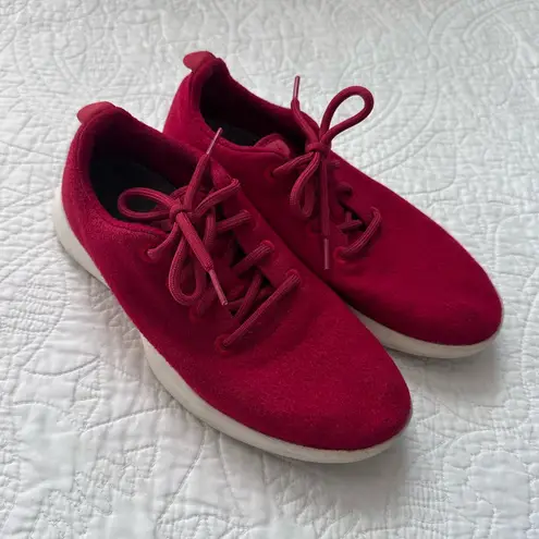 Allbirds Red Wool Women's Runners Sneaker Shoes - Size 9