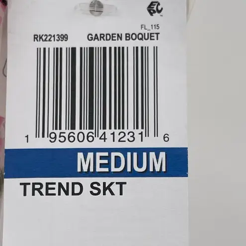 Ultra Flirt Juniors' Floral Printed Ruched Mesh Skirt in Pink Size Medium NWT