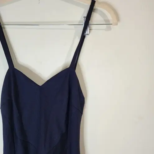 Torn By Ronny Kobo  Navy Blue V Neck Sleeveless Women Small Mini Cocktail Dress