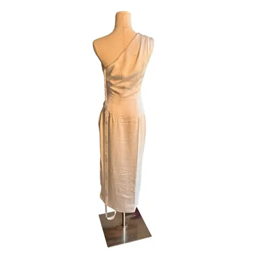 Elliatt x Revolve - NWT Cassini Elegant Ivory One-Shoulder Dress Sz S