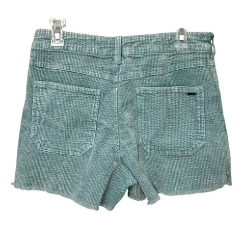 O'Neill O’Neill Women's Bennow Corduroy Cut-Off Shorts Size 29 Light Green Travel Casual