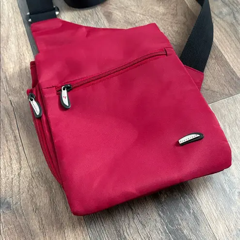 Travelon Crossbody Bag Red Travel Sling bag adjustable strap