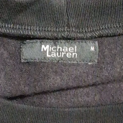 Michael Lauren NWT Black Pearl Embellished Long Sleeve Crew Neck Sweater Size M