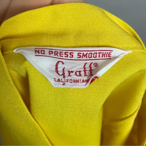 Vintage Skirt Mod Yellow Square Snaps A