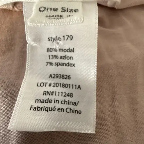 Barefoot Dreams Luxe Milk Jersey Womens Caftan Dress OS One Size Faded Rose Pink