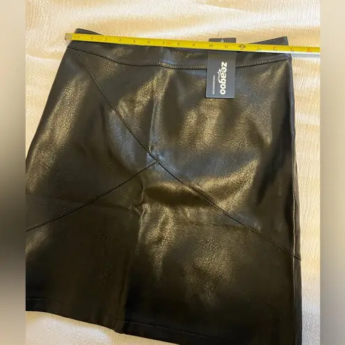 Zeagoo Leather Skirt Size M
