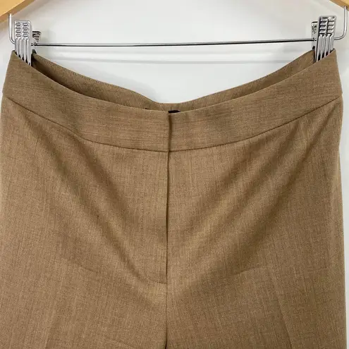 Lafayette 148 2 Piece Pant Suit Blazer Wool Stretch Blend Tan Brown Womens 4