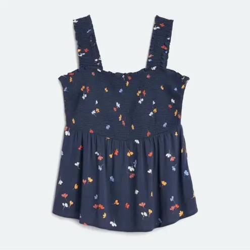 Market & Spruce NWT | Smocked Square Neck Floral Sleeveless Top Sz. Medium