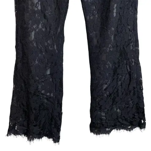Vintage Black Lace Pants 90s Size 10