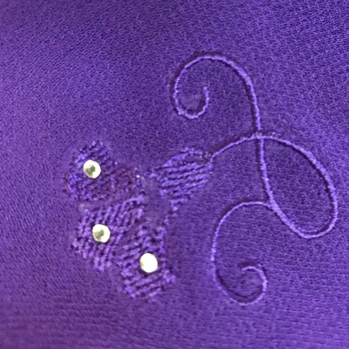 Karin Stevens Purple waterfall Neck Dress