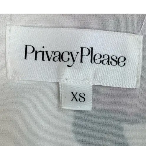 Privacy Please Revolve | XS | Delfina Lilac Floral Cropped Puff Shoulder Blouse