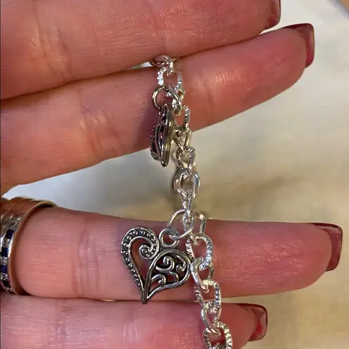 Silver Heart Charm Bracelets