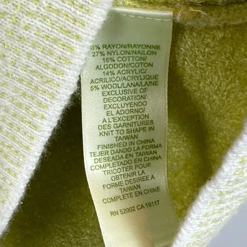 Sigrid Olsen Sigrid‎ Olsen Cardigan Sweater Womens M Light Green Button Front Cottage Preppy - Image 5