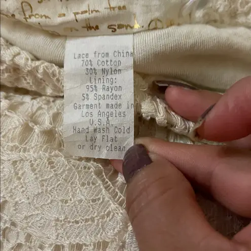 Jen's Pirate Booty Jen’s pirate booty Cream Lace Pants Small