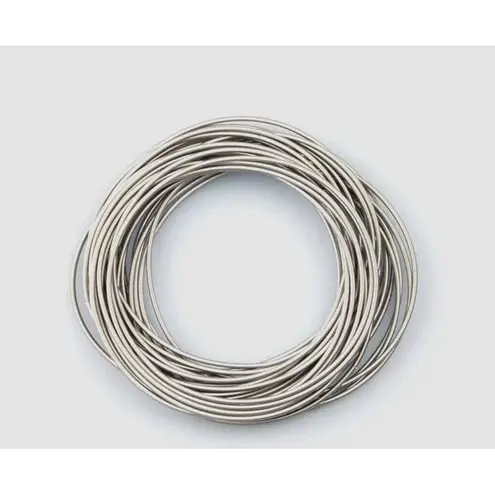 Boutique NEW Trendy‎ Silver Guitar String Bracelets Stackable Boho Statement Pieces, OS