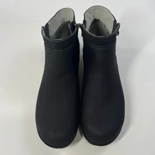 MV Sport JSport by Jambu Jenna Black Ankle Booties Women's 11M Zip Side Comfort Lug Sole