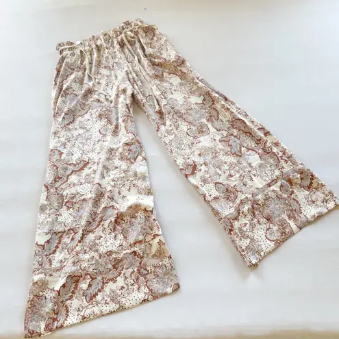 Free People Intimately Dreamy Days/Goddess Satin Sleep Pajama Set size M Brown Size M