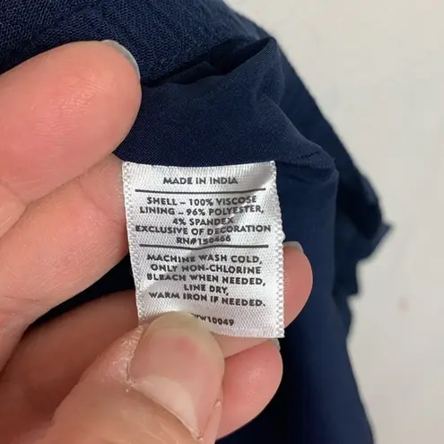 magnolia grace womens medium navy blue tunic shirt stitch fix textured lilly whi