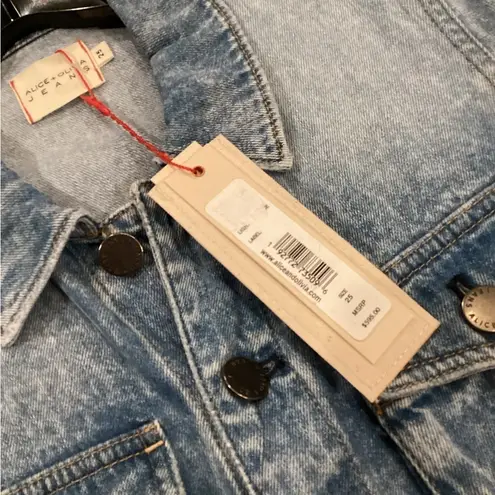 Alice + Olivia  etha chambray long sleeve jumpsuit in chambray denim 25 nwt