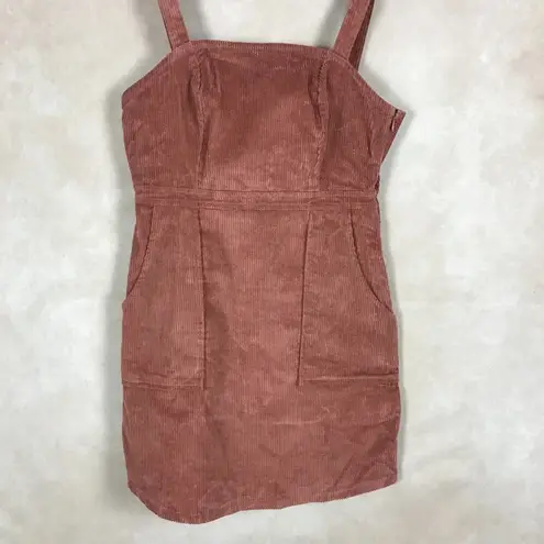 COMMON STITCH Rustic Brown Corduroy Mini Dress NEW XXS