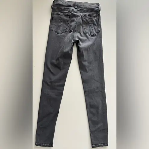 Rag and Bone  Black Rock 10 Inch slit Capri jeans 25 - Image 2